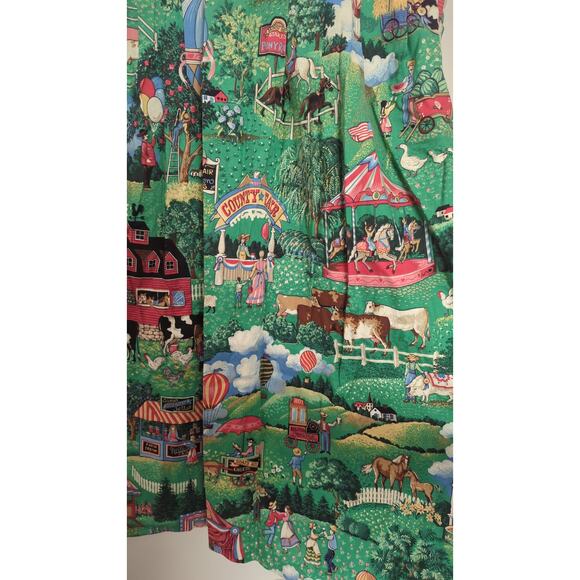 Vintage Handmade County Fair Midi Dress - Picture 4 of 5